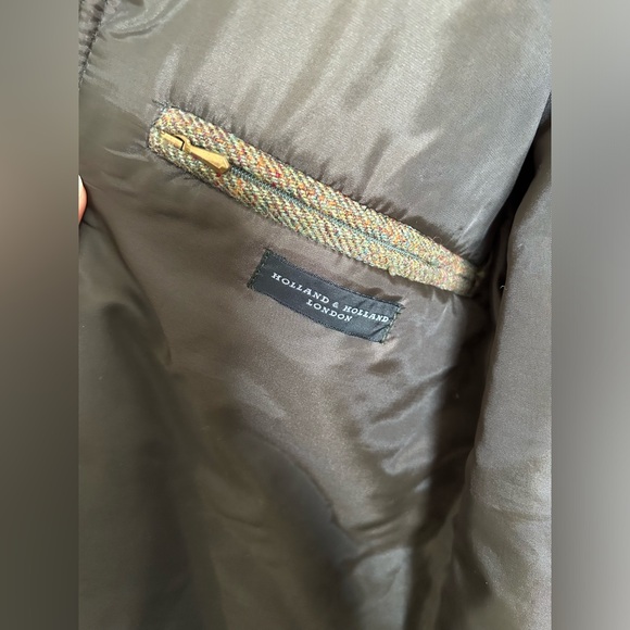 HOLLAND AND HOLLAND London Men’s Wool Tweed Hunting Coat - Picture 13 of 14